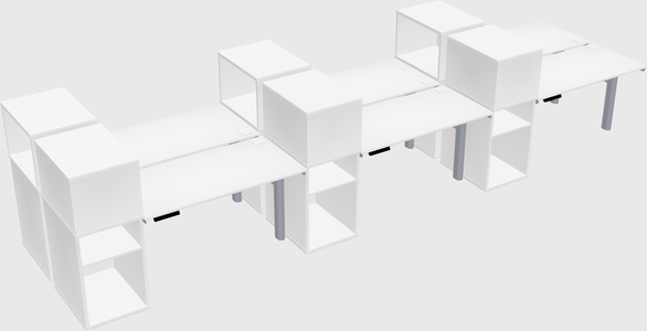 Shared electric desk + cabinet