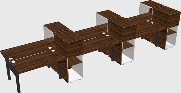 Shared electric desk + cabinet