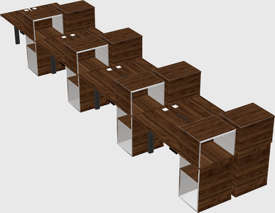 Shared electric desk + cabinet