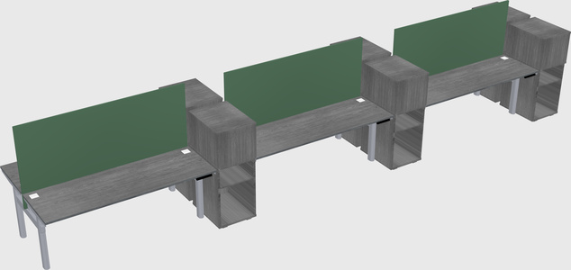 Shared electric desk + cabinet