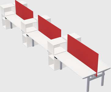 Shared electric desk + cabinet