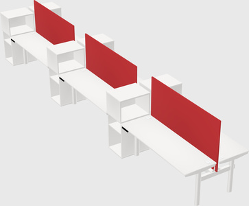 Shared electric desk + cabinet