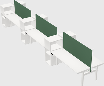 Shared electric desk + cabinet