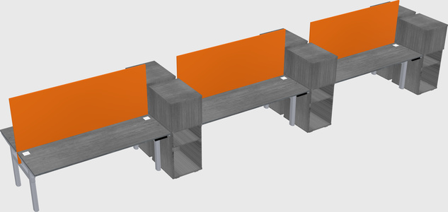 Shared electric desk + cabinet