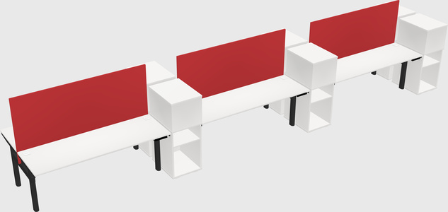 Shared electric desk + cabinet