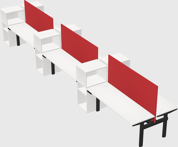 Shared electric desk + cabinet