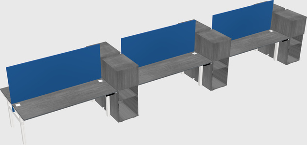 Shared electric desk + cabinet