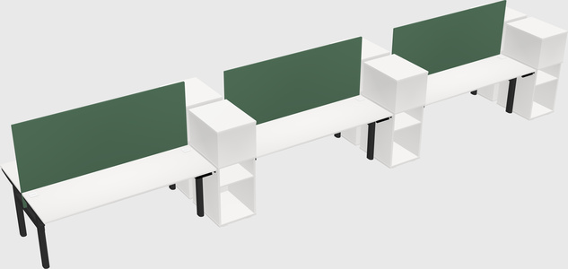 Shared electric desk + cabinet