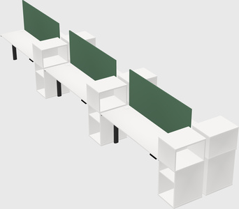 Shared electric desk + cabinet