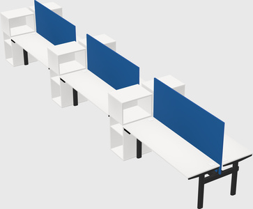 Shared electric desk + cabinet