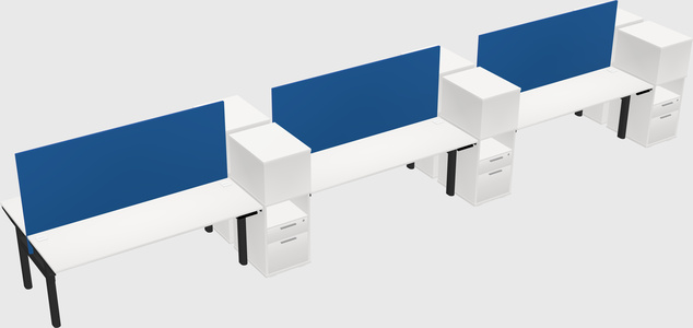 Shared electric desk + cabinet