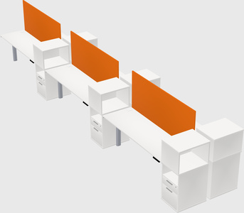 Shared electric desk + cabinet