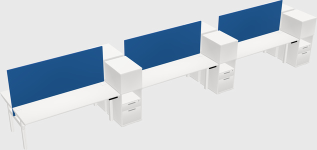 Shared electric desk + cabinet