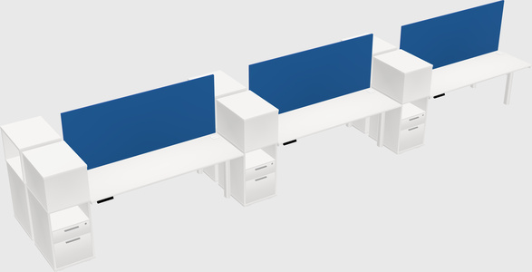 Shared electric desk + cabinet