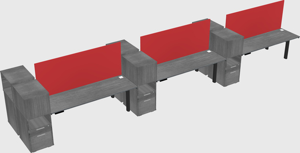 Shared electric desk + cabinet