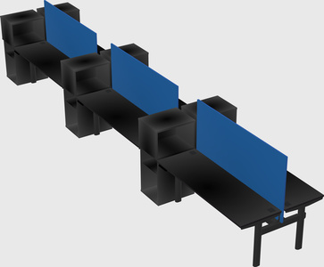 Shared electric desk + cabinet