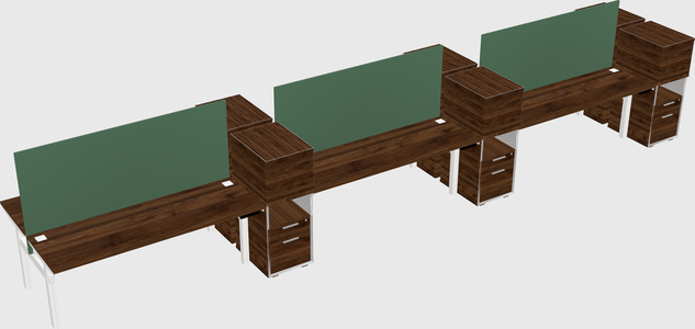 Shared electric desk + cabinet