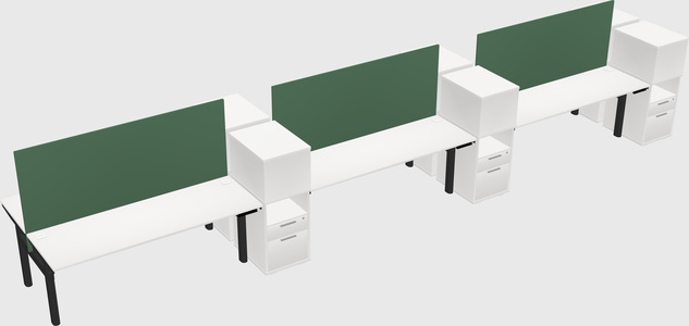 Shared electric desk + cabinet