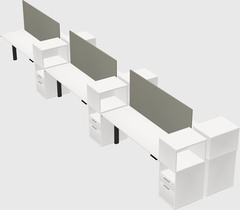 Shared electric desk + cabinet