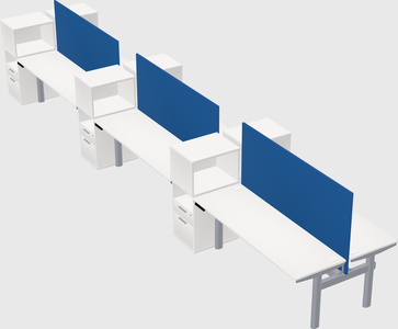 Shared electric desk + cabinet