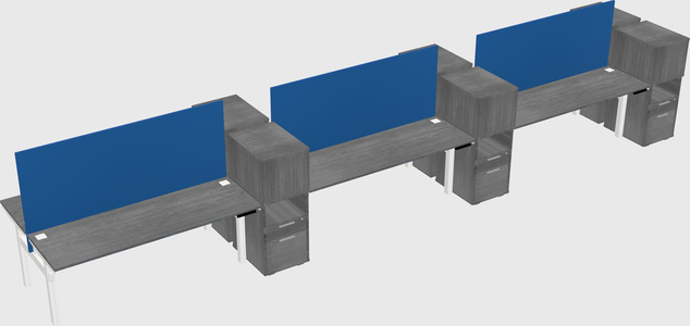 Shared electric desk + cabinet