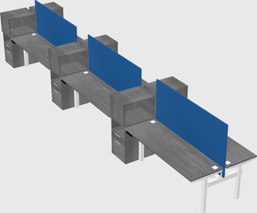Shared electric desk + cabinet
