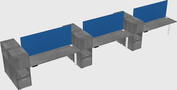 Shared electric desk + cabinet