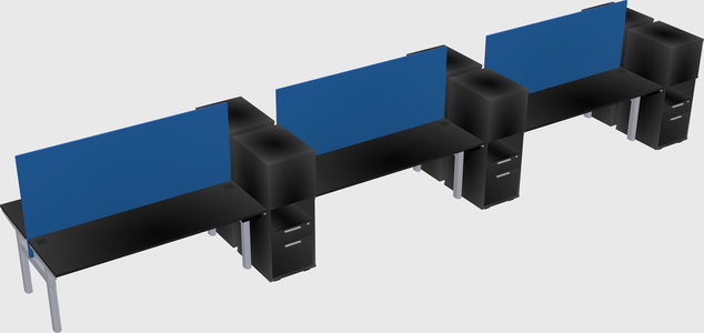 Shared electric desk + cabinet