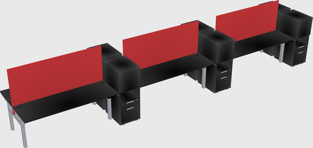 Shared electric desk + cabinet
