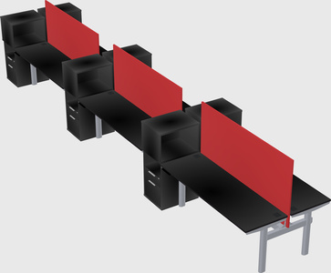 Shared electric desk + cabinet