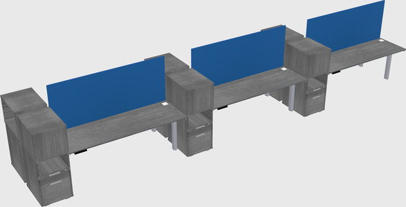 Shared electric desk + cabinet