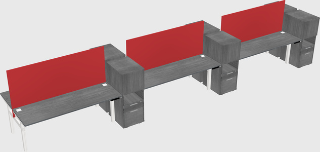 Shared electric desk + cabinet