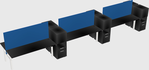 Shared electric desk + cabinet