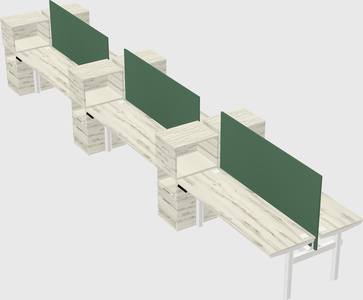 Shared electric desk + cabinet