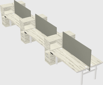 Shared electric desk + cabinet