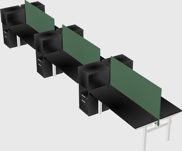 Shared electric desk + cabinet