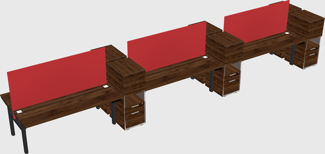 Shared electric desk + cabinet
