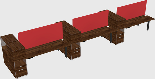 Shared electric desk + cabinet