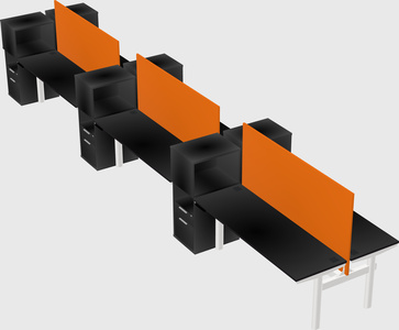 Shared electric desk + cabinet