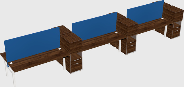 Shared electric desk + cabinet