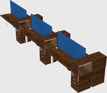 Shared electric desk + cabinet