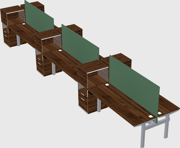 Shared electric desk + cabinet