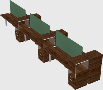Shared electric desk + cabinet