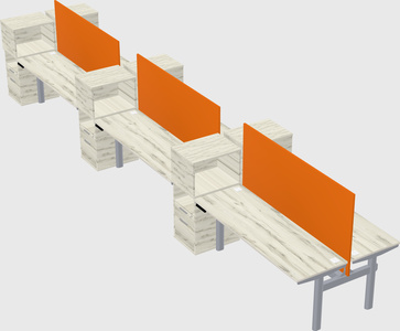 Shared electric desk + cabinet
