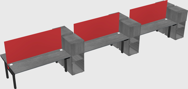 Shared electric desk + cabinet