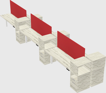 Shared electric desk + cabinet
