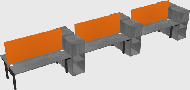 Shared electric desk + cabinet