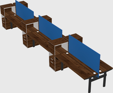 Shared electric desk + cabinet
