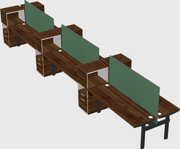 Shared electric desk + cabinet