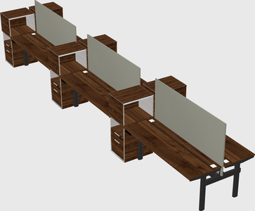Shared electric desk + cabinet